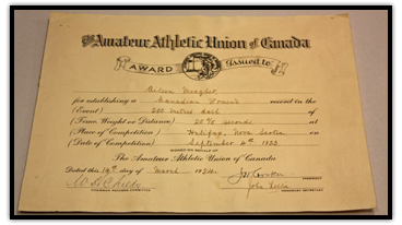 Award issued to Aileen Meagher 