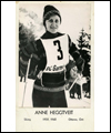 Anne Heggtveit portant le dossard no 3