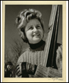 Anne Heggtveit avec ses skis