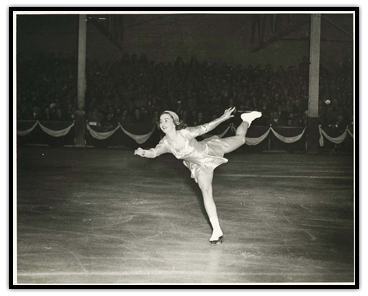 Barbara Ann Scott performing on the ice