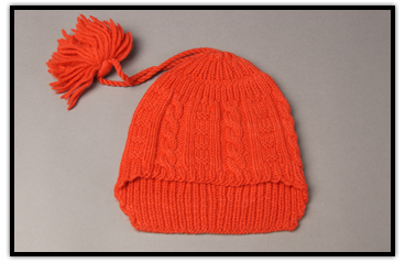 Barbara Ann Scott’s orange hat