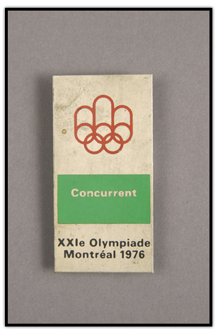 Pin with logo of 1976 Olympic Games