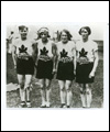 Bobbie Rosenfeld avec l’équipe canadienne de relais