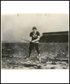 Bobbie Rosenfeld holding a baseball bat