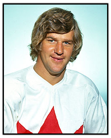 Bobby Orr wearing his Team Canada jersey