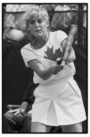 Carling Bassett in a Federation Cup match