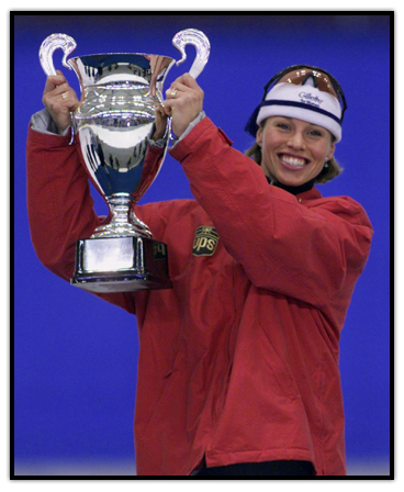 Catriona Le May Doan lifts World Cup Trophy