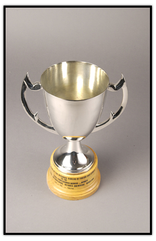 Trophy won by Cindy Nicholas