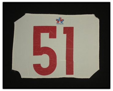 Diane Jones-Konihowski’s number 51 Commonwealth Games bib