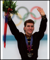 Elvis Stojko on the podium