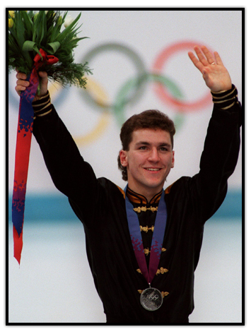 Elvis Stojko on the podium