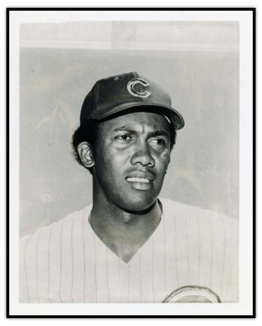Ferguson Jenkins in his uniform with the Chicago Cubs