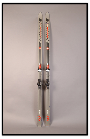 Gerry Sorensen’s skis