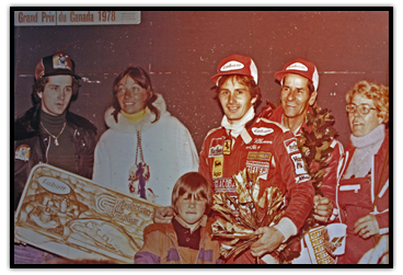 Gilles Villeneuve and his family