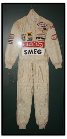 Formula One suit worn by Gilles Villeneuve