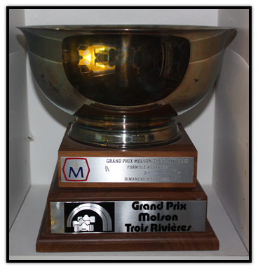 Trophy won by Gilles Villeneuve at the Grand Prix Molson