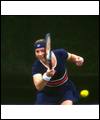 Helen Kelesi happy playing tennis