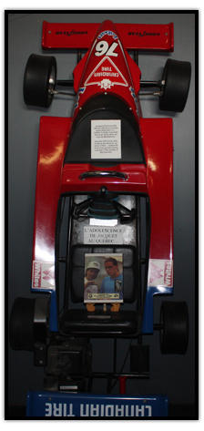 Go-kart driven by Jacques Villeneuve