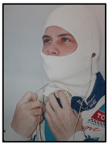 Jacques Villeneuve gets ready for a race