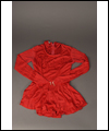 Red figureskating costume worn by Karen Magnussen