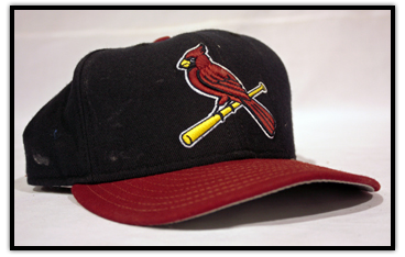 Cap worn by Larry Walker while a member of the St. Louis Cardinals