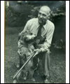 Lionel Conacher with a dog