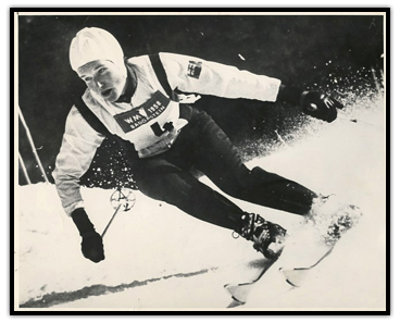 Lucile Wheeler skiing