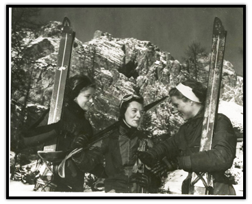 Lucile Wheeler (right) with