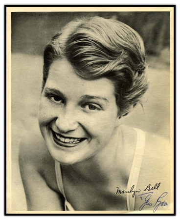Marilyn Bell signed photograph
