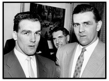 Maurice Richard (right) with his younger brother and Montreal Canadiens’ teammate, Henri Richard