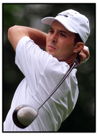 Mike Weir finishing his drive