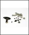 Spikes and screw driver for tightening spikes
