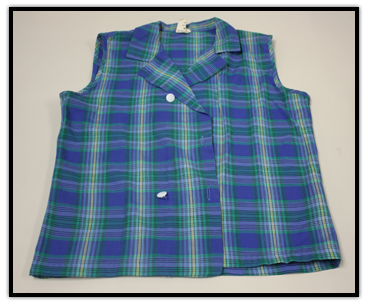 Uniforme bleu d'équipe junior de golf de Sandra Post