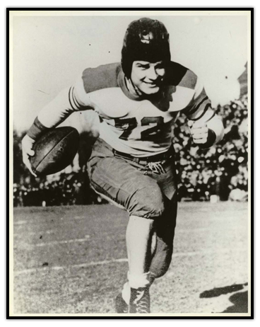 Tony Golab running with a football